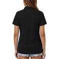 thumbnail image 7 of Yigetop Collared Shirts for Women Summer Short Sleeve Work Dressy Tops Shirts for Women Business T-Shirts for Work & Casual Work Shirts for Women Black L, 7 of 7