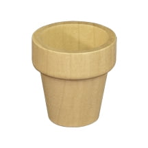 50 Pcs Wooden Flower Pot 1-9/16" tall x 1-1/2" wide