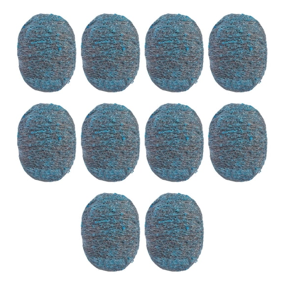 Tampon avec Savon 10 Pcs Tampons de Laine d'Acier pour Savon Contient de la Poudre de Savon Nettoyante Brosse Abrasive Polyvalente pour l'Hygiène Casseroles Poêles à Frire Plaques de Cuisson Graisses Tenaces Peut Être Segmenté Découpée