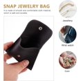 thumbnail image 4 of ZOUSSIQI 2pcs Watch Storage Bag Jewelry Storage Bag Packaging Bag Linen Organizer Bag Organizer for Purse Travel Organizer Small Bags Jewelry Purse Bags Snap Jewelry Bag Button Case CA919-53196, 4 of 9