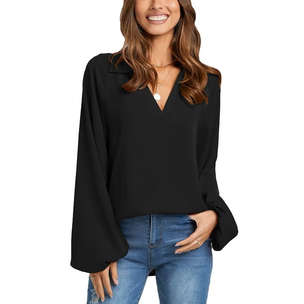Chemise Col Rabattu Chemise De Travail Manches Longues Pour