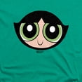 thumbnail image 2 of The Powerpuff Girls Buttercup Face Unisex Adult Heather T Shirt, Kelly Green Heather, 3X-Large, 2 of 3