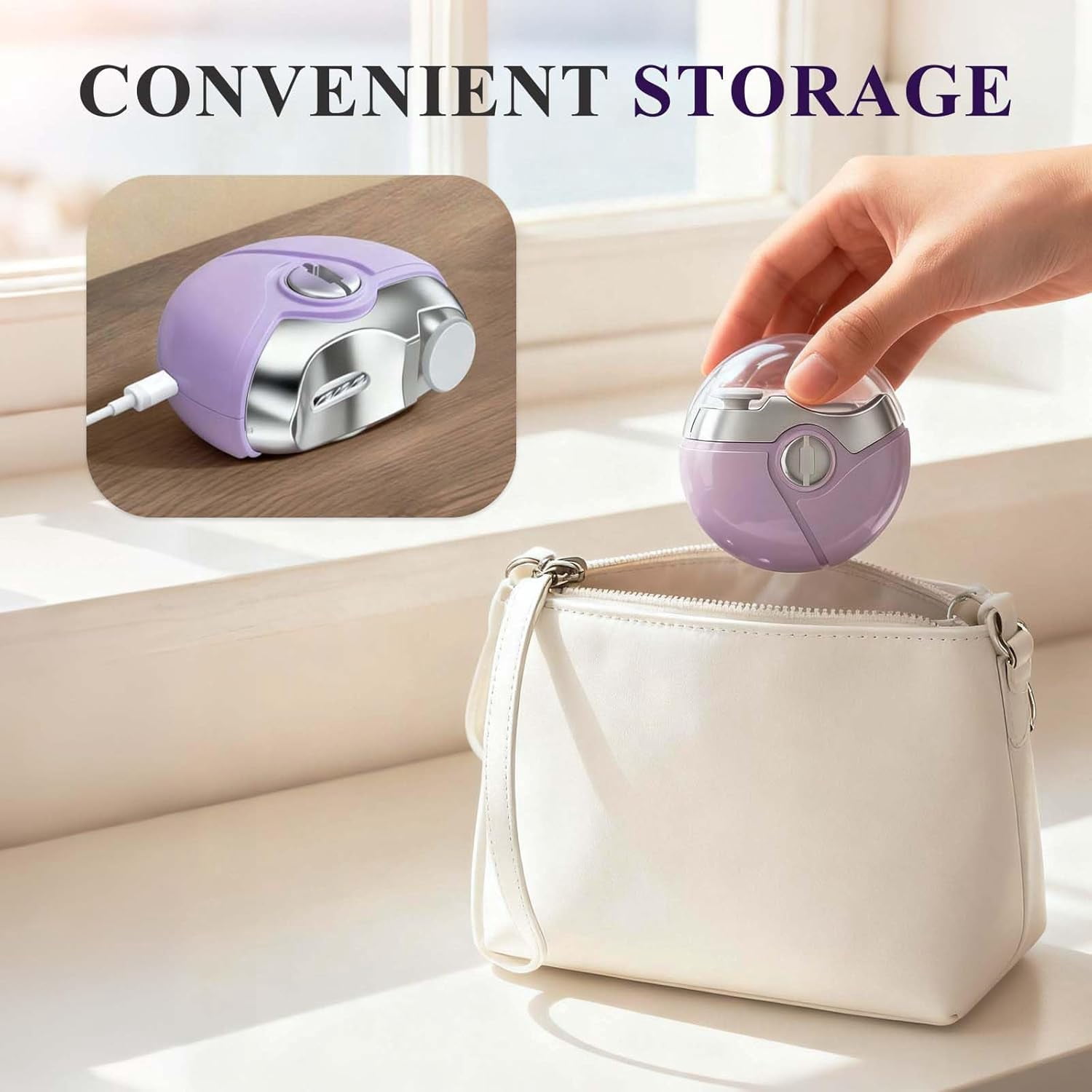 Electric Nail Clipper,2026 New with Trimming, Buffing, and Polish Removal in One, 2 Speeds, Type-C Rechargeable, Automatic Electric Nail File for Men Women Kids Baby Adults