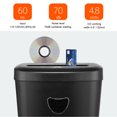 thumbnail image 3 of 12-Sheet Auto Cross-Cut Paper Shredder, CD and Credit Card Home Office Shredder with Handle & 25L Bin, 3 of 9