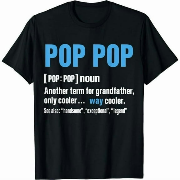 100% cotton tshirts men tee Pop Pop Gifts Grandpa Fathers Day T-Shirt Pop-Pop Tee T-Shirt