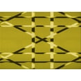thumbnail image 1 of Ahgly Company Machine Washable Indoor Rectangle Transitional Dark Yellow Green Area Rugs, 2' x 4', 1 of 7
