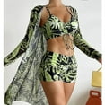 thumbnail image 2 of Summer Print Swimsuits Tankini Sets Female Swimwear Push Up For Beach Wear Three-Piece Bathing Suits Pool Women‘s Swimming Suit, 2 of 7