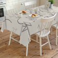 thumbnail image 4 of Abstract Airline Route Rectangle Tablecloth, Vintage Aircraft Arrows Waterproof & StainResistant Tablecloth, Washable Oil-proof Table Cover for Dining/Party/Wedding/Camping/Buffet 54x108 In, 4 of 9