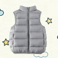 thumbnail image 2 of Jinhomg Toddler Boys Girls Puffer Vest Kids Sleeveless Winter Warm Softshell Quilted Padded Puffer Down Vest Ultra Light Waistcoat Jacket, 2 of 7