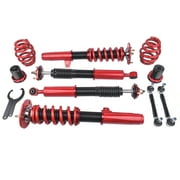 GELUOXI Adjustable Lowering Coilover Suspension Kit Struts for BMW E46 3-Series 99-05