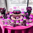 thumbnail image 3 of JOYMEMO 36 Pcs Halloween Bachelorette Cupcake Toppers Pink Purple - She Found Her Boo Bridal Shower Decorations, Boo to Be Cake Decorations for Engagement Party, 3 of 6