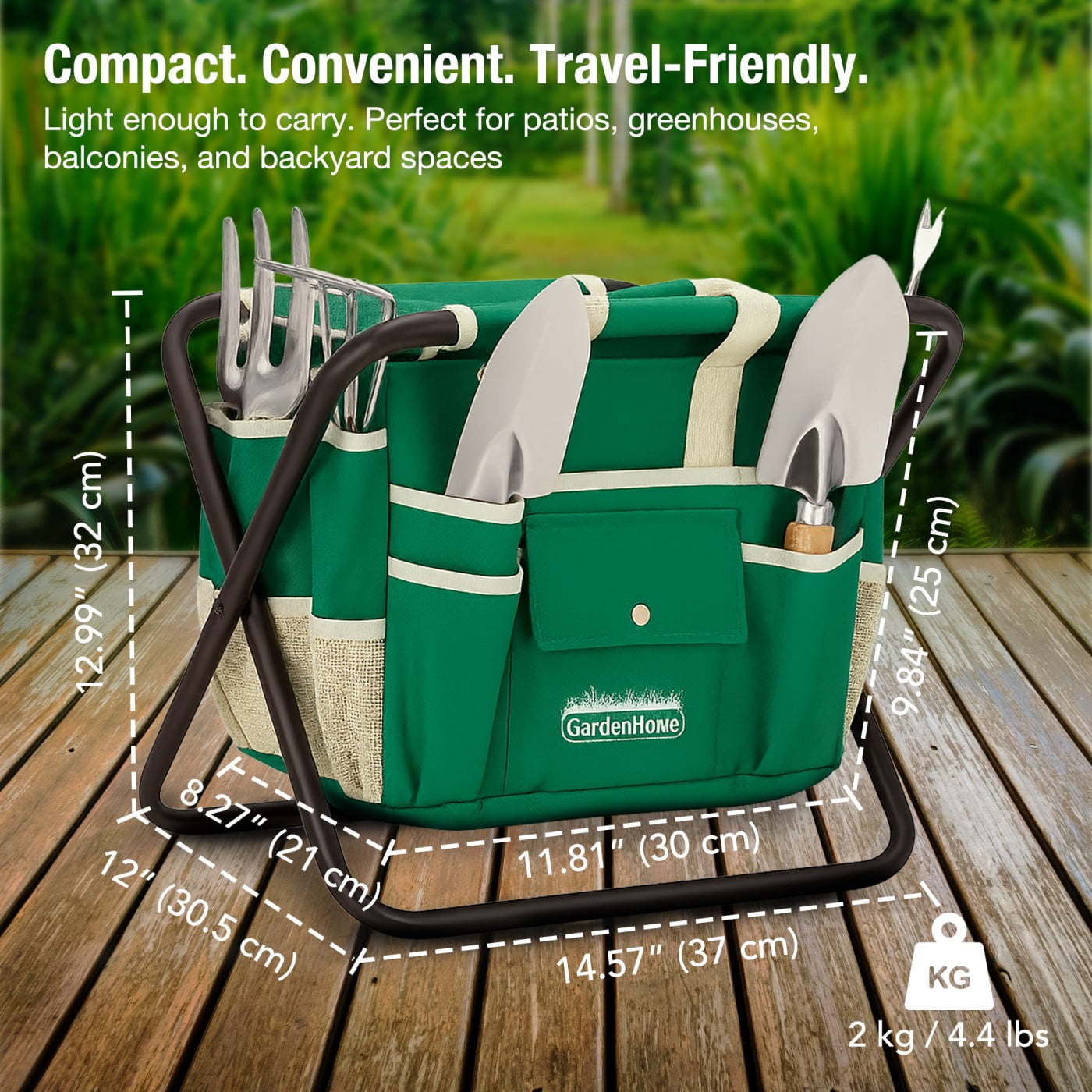 Gardenhome 7-Piece All-in-One Garden Tool Set