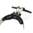 thumbnail image 2 of xaoyunyn LED Head Mounted Magnifier with Multiple Magnification Lenses,Hands Free Design,Adjustable Headband,Suit for Crafts,Repairs,Reading Hobbies, 2 of 9