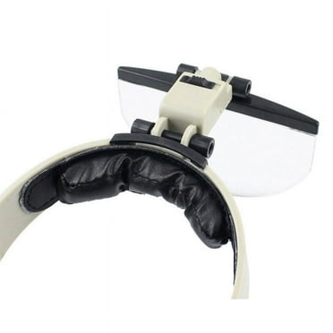 Head Mounted Magnifier With 2X 3.8X 4.5X 5.5X Four Sets Of Multiple Lens Led Head Mounted Glasses For Reading And Detailed Work