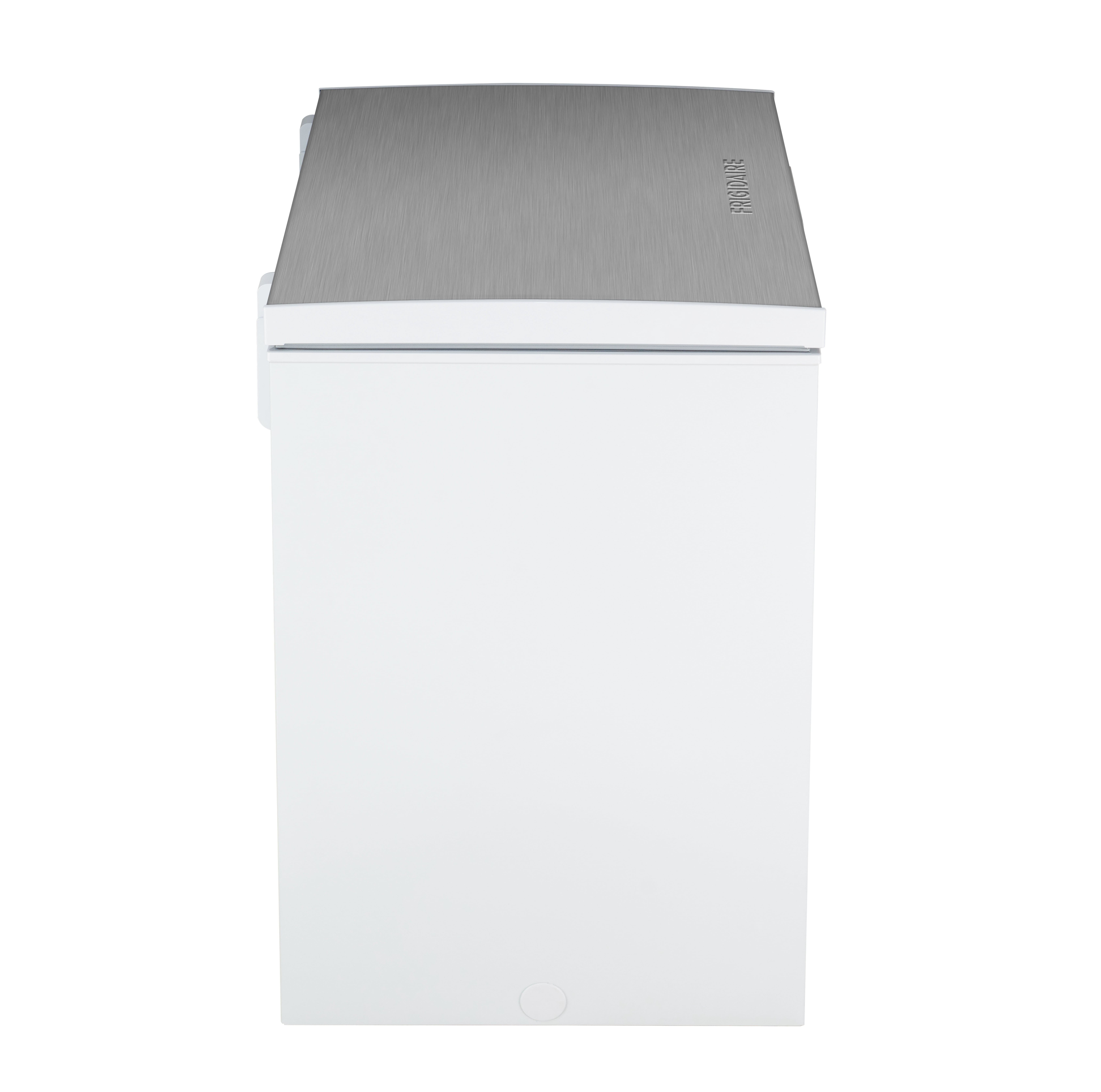 Frigidaire 7.0 Cu. ft. Garage Ready Chest Freezer, Deep Freezer with Stainless Steel Lid, White