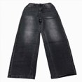 thumbnail image 4 of NOLDARES Boy's Baggy Jeans Teen Boys Straight Wide Leg Denim Pants with Pockets,Black,8-9 Y, 4 of 5