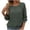 Army Green, variant on Diufon Womens Sweaters Solid Color Knit Blouses Round Neck Button Long Sleeve Pullover Tops