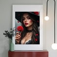 thumbnail image 2 of Diamond Art Kit for Adults, Rose Red Lady Print No.271 Diamond Painting for Adults Beginners, 5D DIY Diamond Art Painting Kits, Colorful Diamond Painting Craft for Home Decor 12x16, 2 of 7