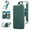Green, variant on Luxury Electroplated Wallet Case for iPhone 15, PU Leather Front+Clear PC Back, 360° Rotating Ring Stand Flip Cover with RFID Blocking Card Slots, Compatible with MagSafe, Green