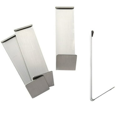 Bigbolo 4-Pocket Hanging Organizer with Clips, Stainless, 4 Pack
