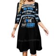 thumbnail image 1 of Chère Femme Merci d'Tre Ma Femme Cadeau de Fête des Mères Nœud en Cœur Robe Évasée Design Mode Grande Taille Robe Ample, 1 of 5
