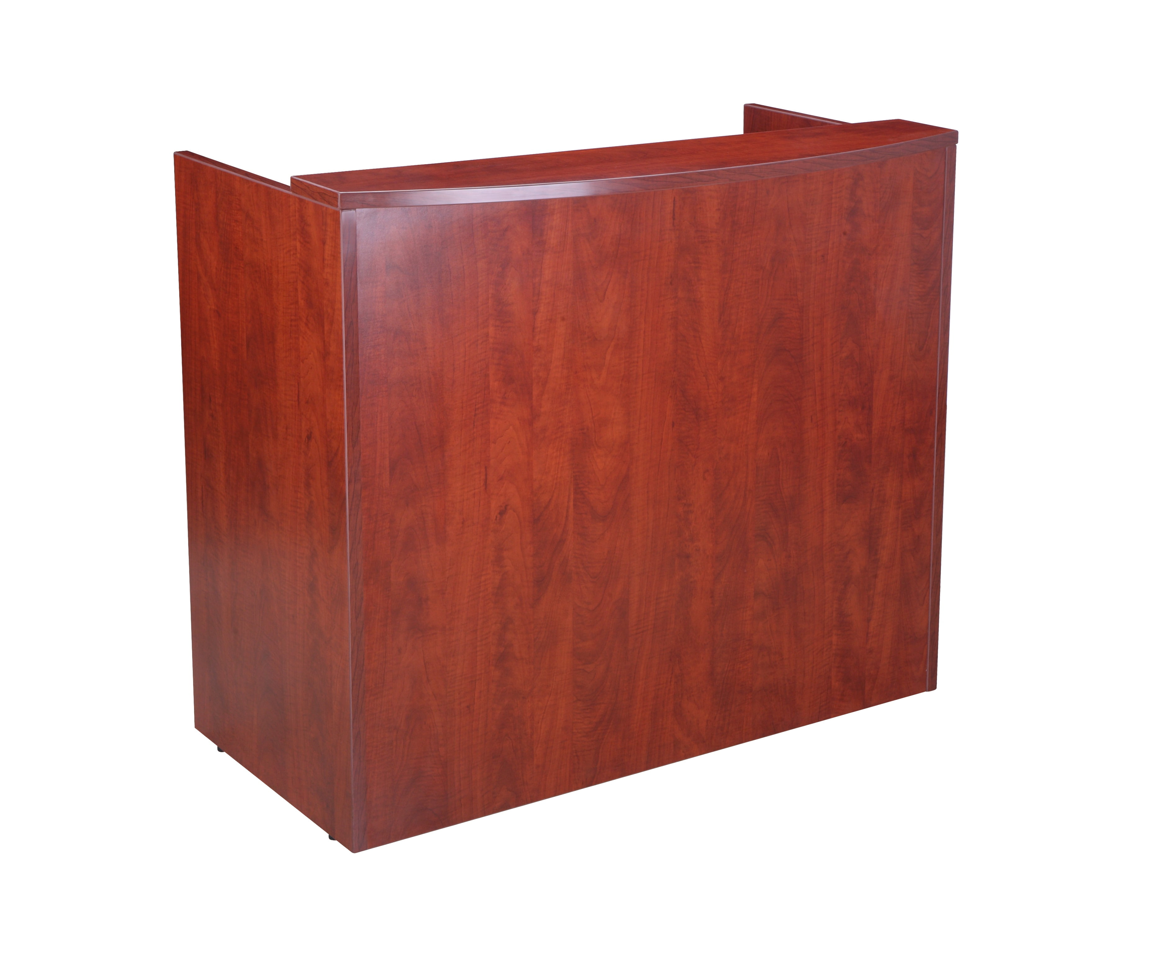 Boss Office Products Transitional Cherry 48 Inch Reception Desk