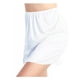 thumbnail image 3 of Enagua de poliéster agradable para la piel para mujer, debajo del vestido, color blanco, con ribete por encima de la rodilla, 3 of 5