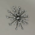 thumbnail image 6 of Zeckos Jeweled 3D Black Bursting Star Wall Sculpture Set of 6 Mid Century Modern Décor, 6 of 6