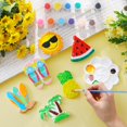 thumbnail image 2 of Kit de pintura cerámica WinnerWhy, 24 unidades, figuritas de yeso hechas a mano para el verano, 2 of 6