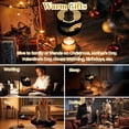 thumbnail image 7 of Candle Warmer Lamp with Timer, Bear Cub Silhouette Ridge Under Full Moon Dark Forest Non-slip Wireless Remote Control Wax Melts Warmer with 4 Bulbs for Home Office Dorm, Birthday Gifts for Women, 7 of 7