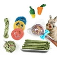 thumbnail image 3 of 14pcs Rabbit Chew Toys Set Wooden Loofah Chinchillas Hamster Bunny Molar Toys Activity Play Balls Exercise Pets Supplies Entertainment Accessories, 3 of 8