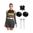 thumbnail image 1 of iiniim Uniforme de Sport Classique Cheerleading Musical pour Femmes Lycée Noir B TG, 1 of 7