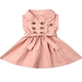 thumbnail image 1 of Bébé bébé Filles Volants Sans Manches Tutu Robe Princesse Partie Robes Vêtements Kaki 1-2 Ans, 1 of 8