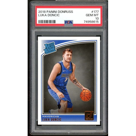 Luka Doncic Rookie Card 2018-19 Panini Donruss #177 PSA 10