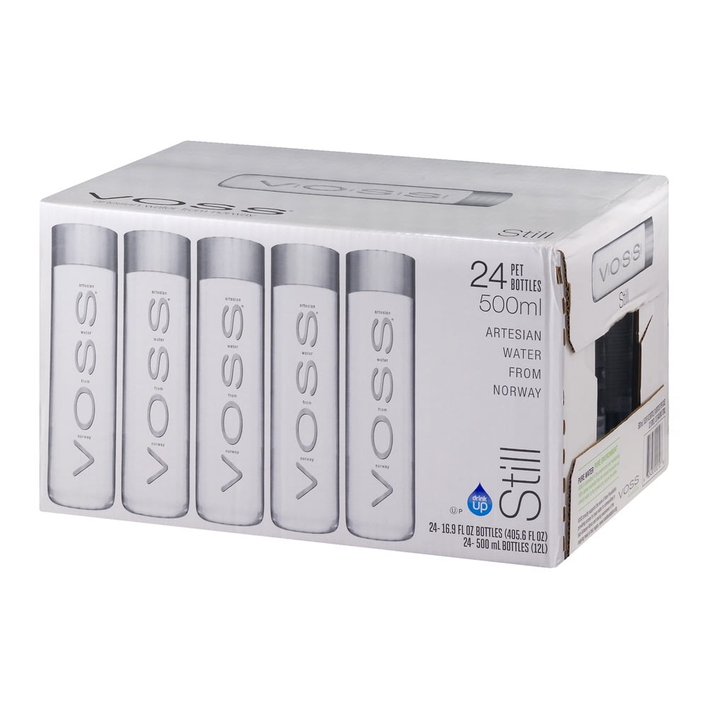 VOSS Still Spring Water - 24 Pack Case of Bottled Drinking Water - Pure, Clean Taste, Natural Hydration - (16.91 Fl Oz)