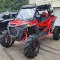 thumbnail image 3 of Kojem LYPS-007-2 Red Steel Side Nerf Bars for UTV Polaris RZR XP 1000, 900 2014 to 2022, 3 of 9
