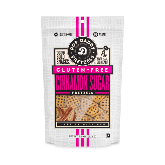 Pop Daddy Pretzels - Gluten Free - Cinnamon Sugar