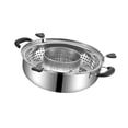 thumbnail image 4 of Lipstore Rotating Hotpot Pot Cookware Chinese Stockpot for Restaurant Household Pasta A, 4 of 8