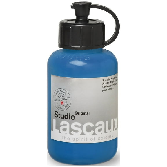 Lascaux Studio Acrylic, 85ml Bottle, Cerulean Blue