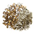 thumbnail image 1 of Kit de fijación inferior de cremallera (300 unidades), piezas de repuesto en forma de U, piezas de reparación universales Bronce, 1 of 3