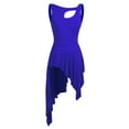 thumbnail image 5 of Alvivi Women Lyrical Dance Dress High Low Dancing Leotard Skirt Dancewear XS-XL, 5 of 7