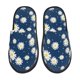 thumbnail image 1 of Balery Daisies Flowers Pantuflas de Casa de Felpa Silenciosas con Diseño Estampado, Zapatillas Cómodas Antideslizantes de Algodón para Interior-Medium, 1 of 8