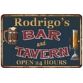 thumbnail image 1 of Rodrigo's Green Bar & Tavern Rustic Sign 8 x 12 Matte Finish Metal 108120047785, 1 of 1