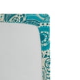 thumbnail image 2 of Ambesonne Antique Fitted Sheet, Paisley Blue Flowers, Queen Size, Aqua Teal, 2 of 2