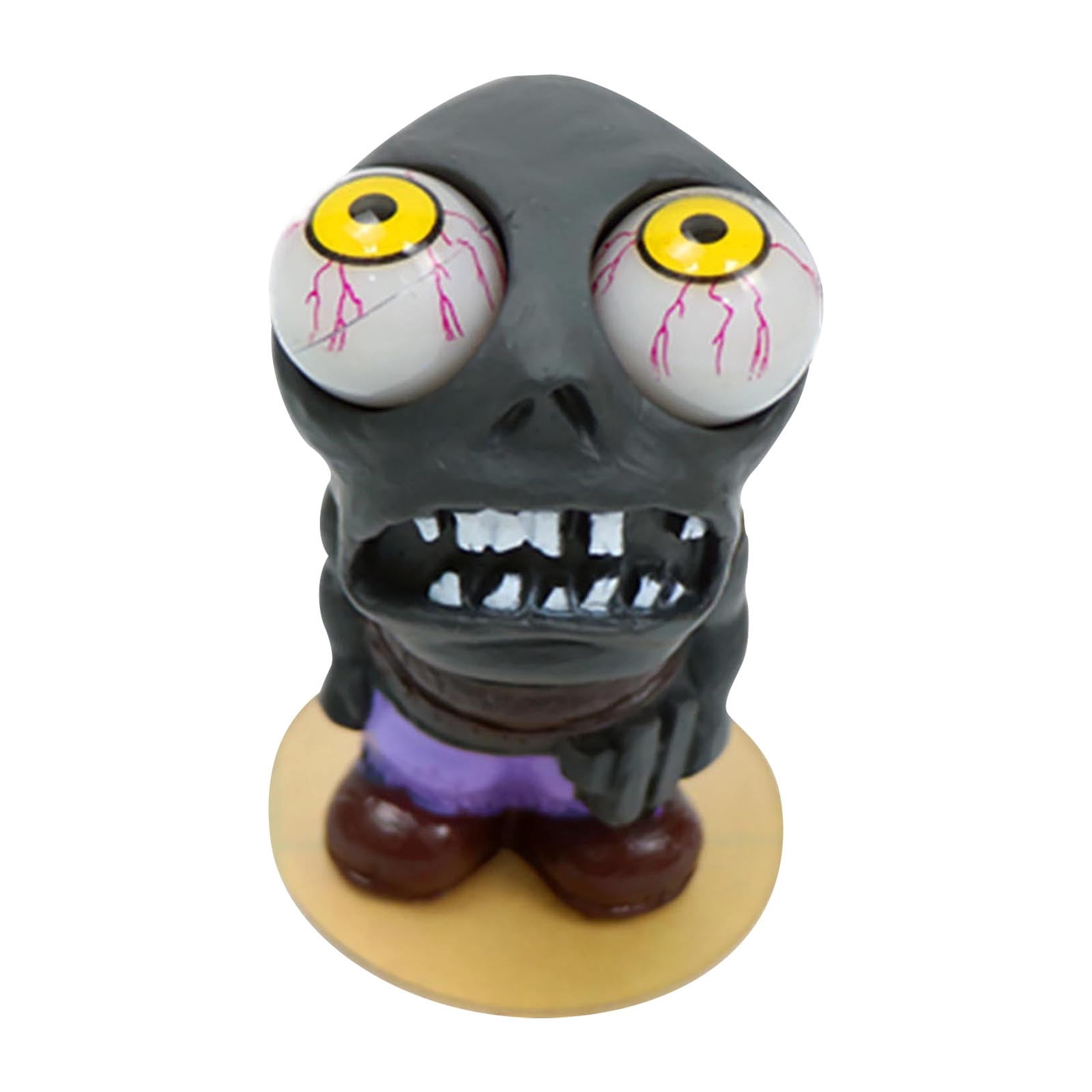 1 Pcs Turbo Boost Eye Popping Car Dashboard Doll - Funny Stress Relief Decoration with Expanding Eyes for Vehicle Interior & Office Desk - Rubber Automotive Gauge Accessory