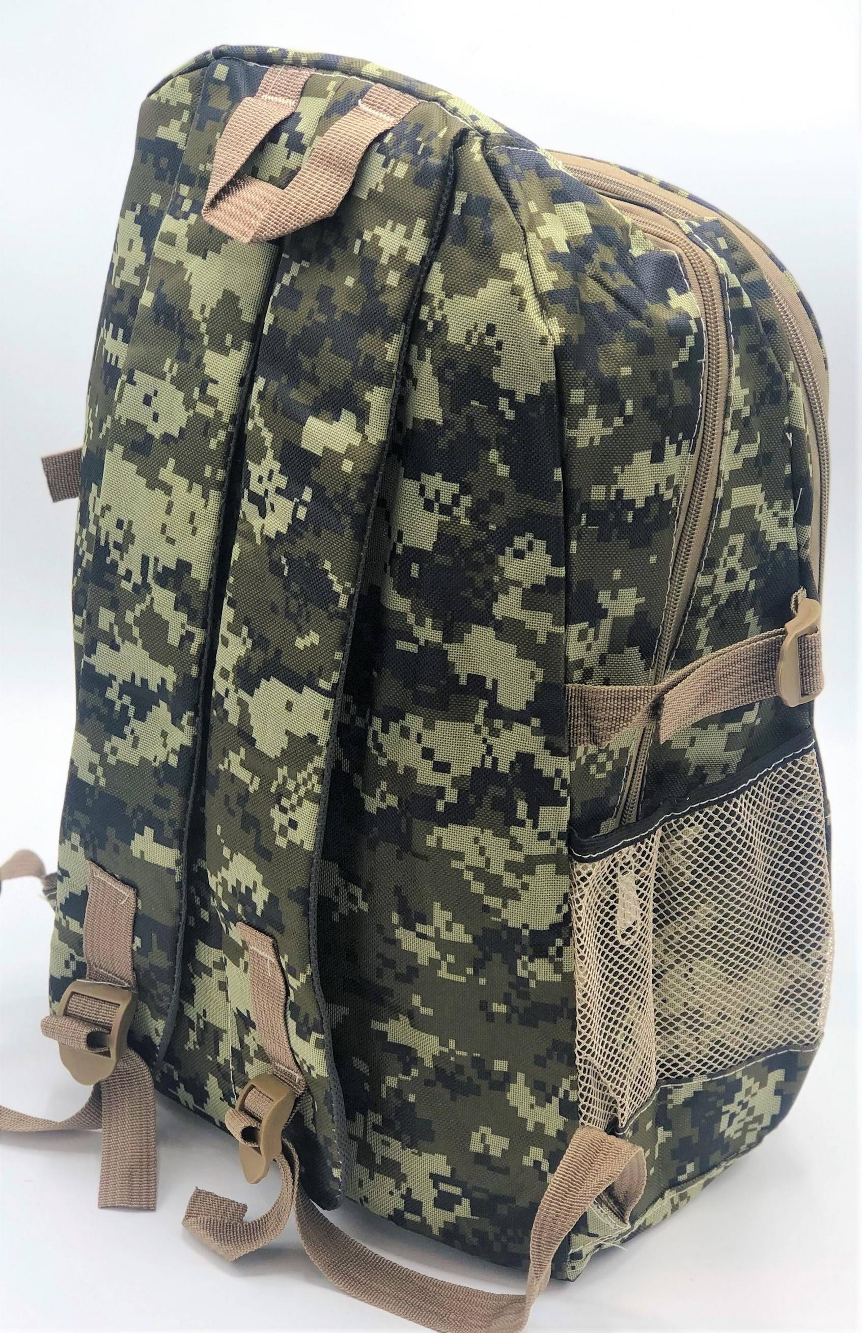 Military Camouflage Backpacks With 4 Zippered compartments Digital