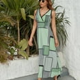thumbnail image 3 of Abstract Geometrical Vestido Sin Mangas Para Mujer, Traje De, Ropa De Cumpleaños, Verano, 3 of 5