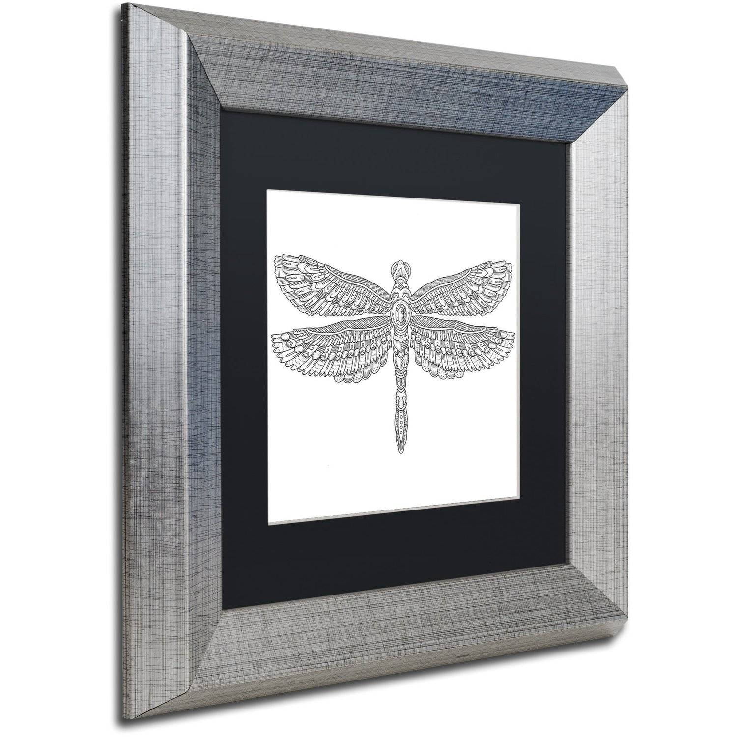 Trademark Fine Art "Spirit Animals 4" Canvas Art by Filippo Cardu, Black Matte, Silver Frame