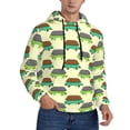 thumbnail image 2 of Salouo Turtle On Skateboard Pattern Men's Fall Hoodie Sweatshirt,Sport Hoodie with Pockets for Men Pullover Casual Hooded Sweatshirt-Small, 2 of 7