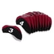 thumbnail image 4 of 10PCS Neopreno Golf Club Head Covers Funda Protectora de Hierro Funda para Hombres Mujeres Accesorios para Jugar Al Golf Negro + Claret Soledad Cubiertas de la cabeza del club de golf, 4 of 9